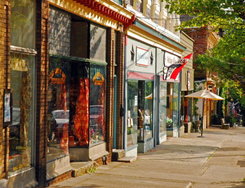 Walkable downtowns south & west of Milwaukee (home styles + vibe)